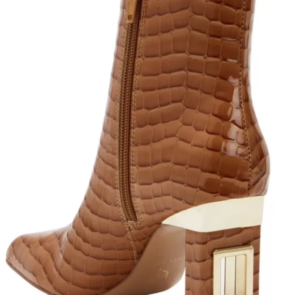 Katy Perry Womens THE HOLLOW HEEL BOOTIE Square Toe Ankle Boots Size 5.5